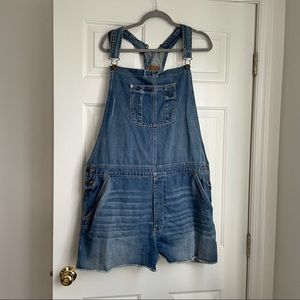American Eagle Denim Short Overalls